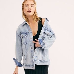 levi's baggy denim trucker jacket